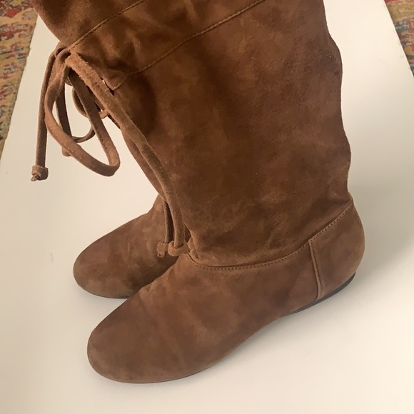Nine West Dark Natural Suede Boots - Picture 8 of 16